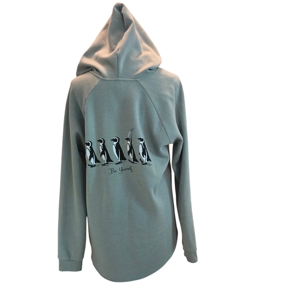 Independent Trading Company Hoodie Graphic Sweatshirt Light Sage Women size L - Picture 3 of 14